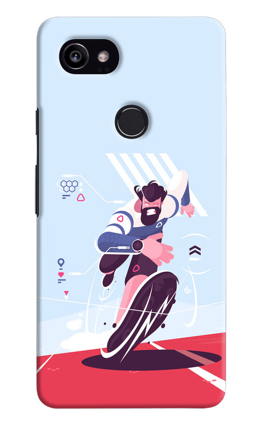 Run Pro Google Pixel 2 XL Hard Case Back Cover by Casekaro