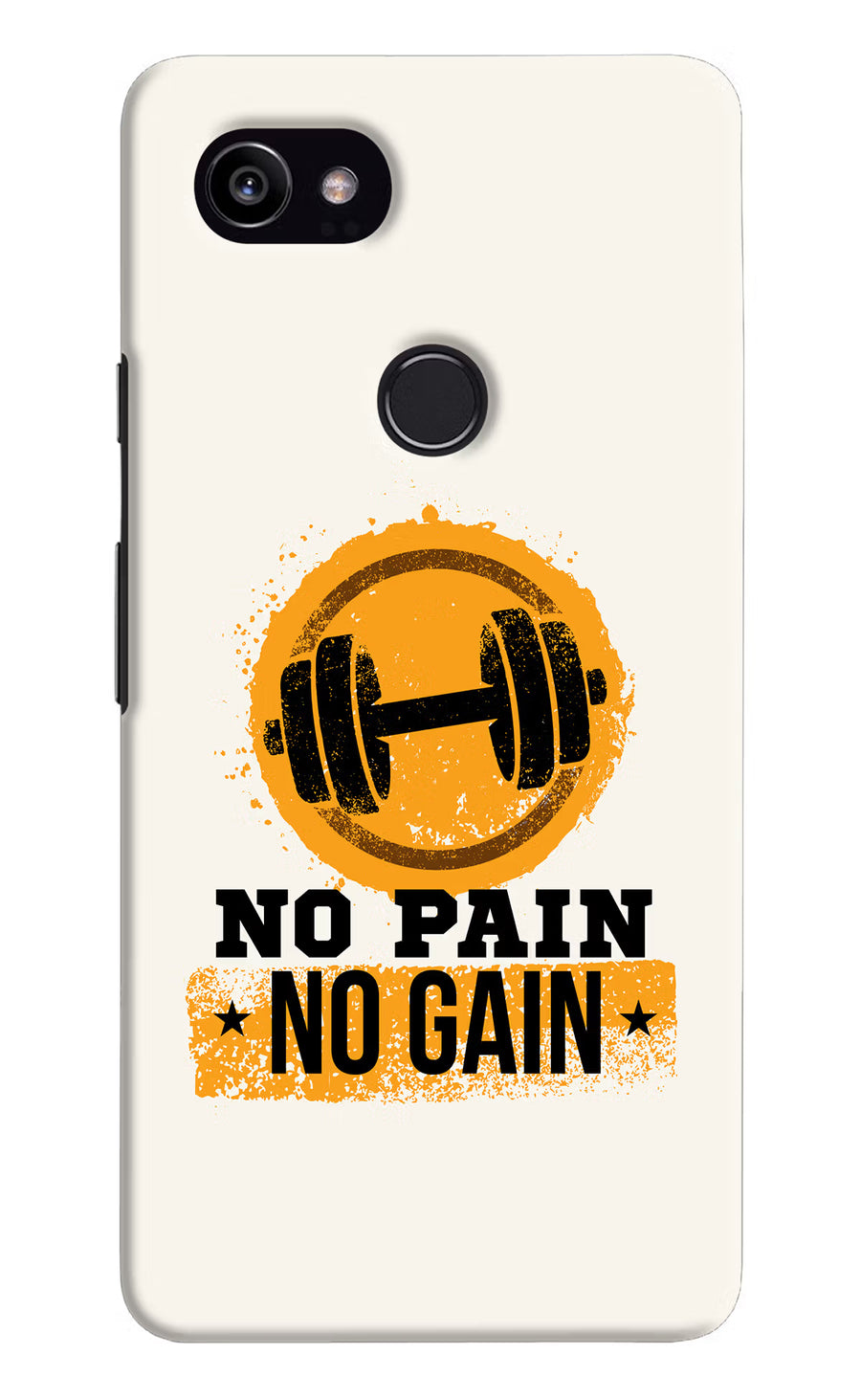 No Pain No Gain Google Pixel 2 XL Back Cover, Hard case