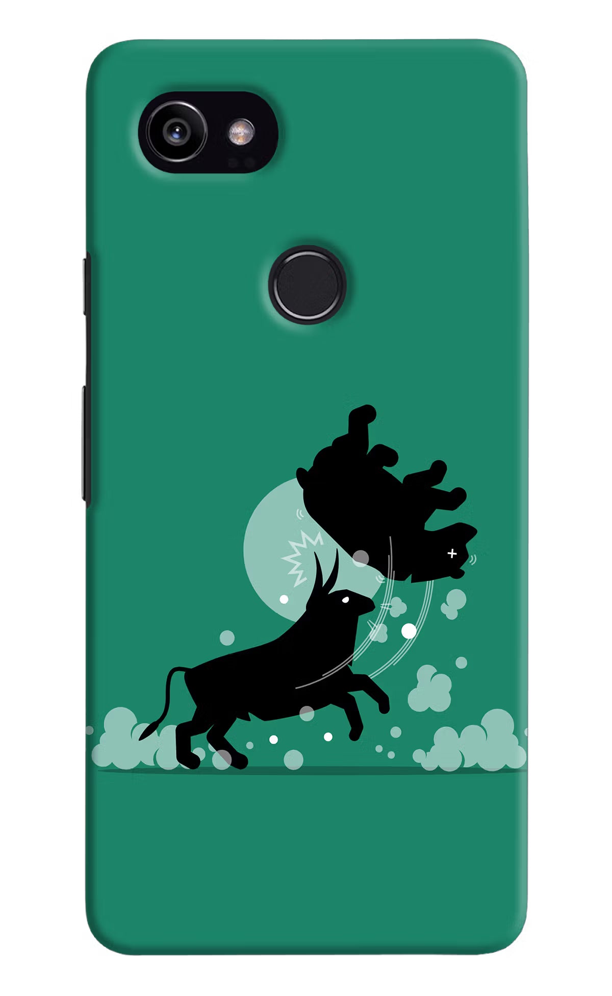 Bull Conqueror Google Pixel 2 XL Hard Case Back Cover by Casekaro