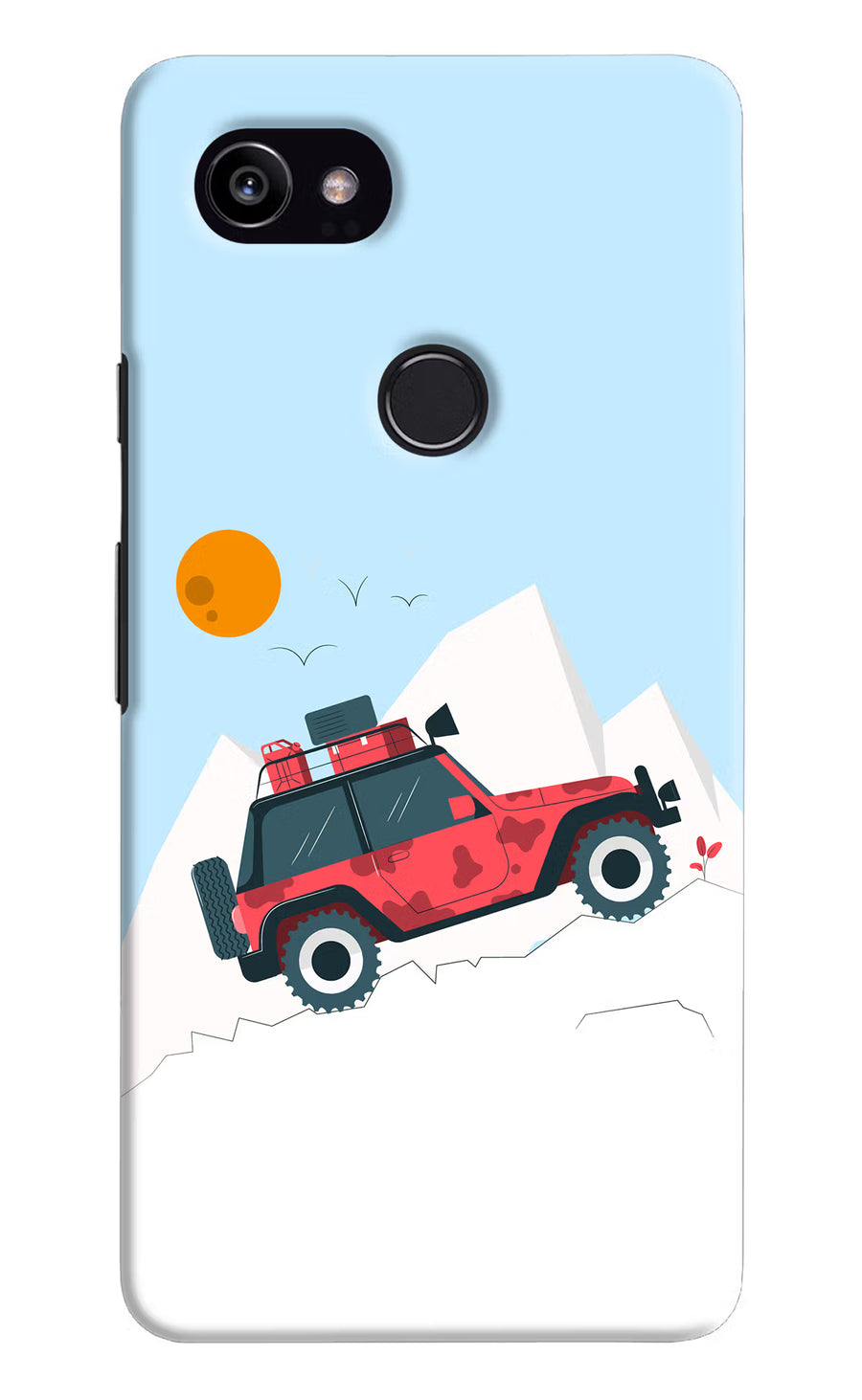 Mountain Trail Beast Google Pixel 2 XL Back Cover, Hard case