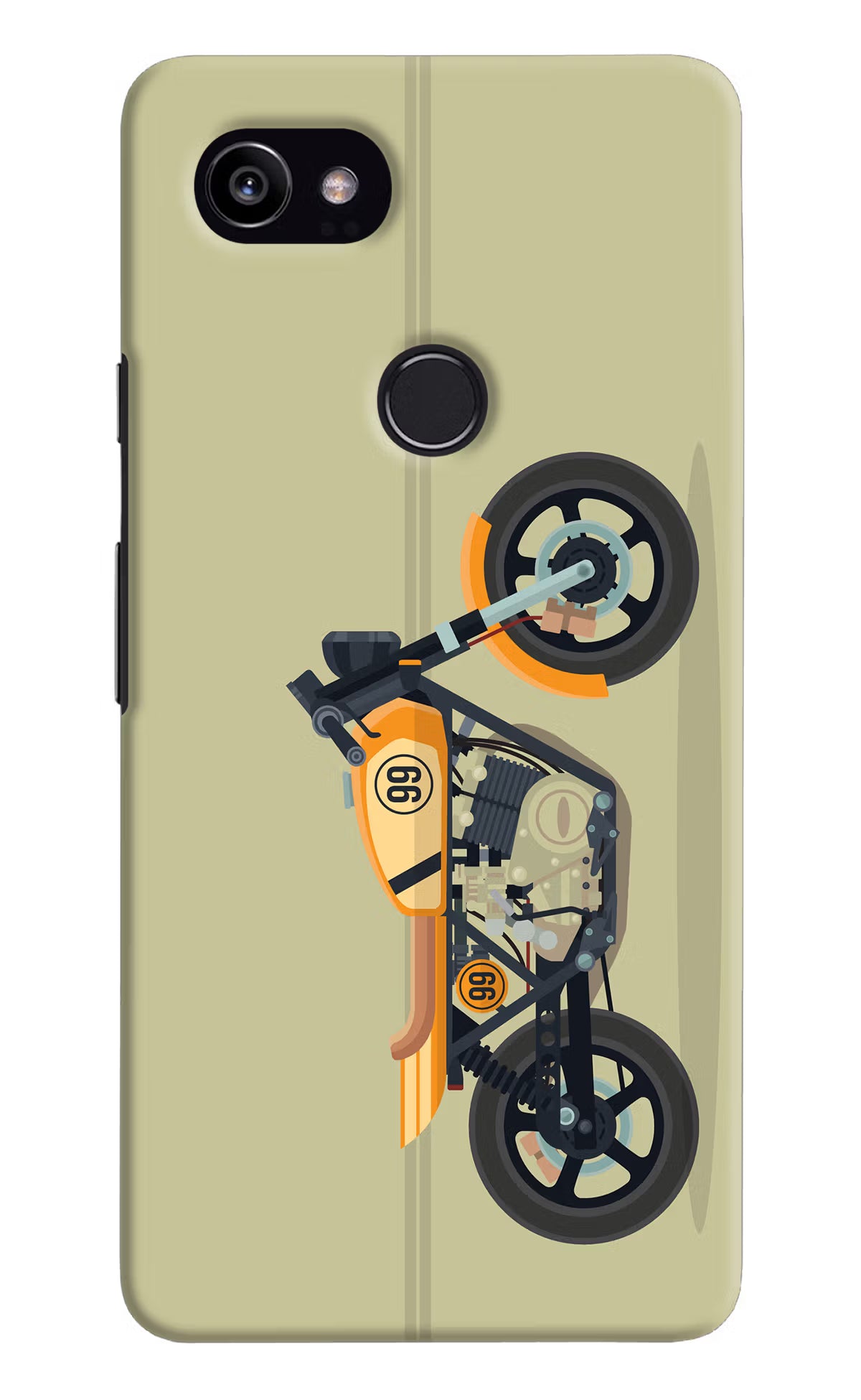 Vertical Speedster Google Pixel 2 XL Hard Case Back Cover by Casekaro