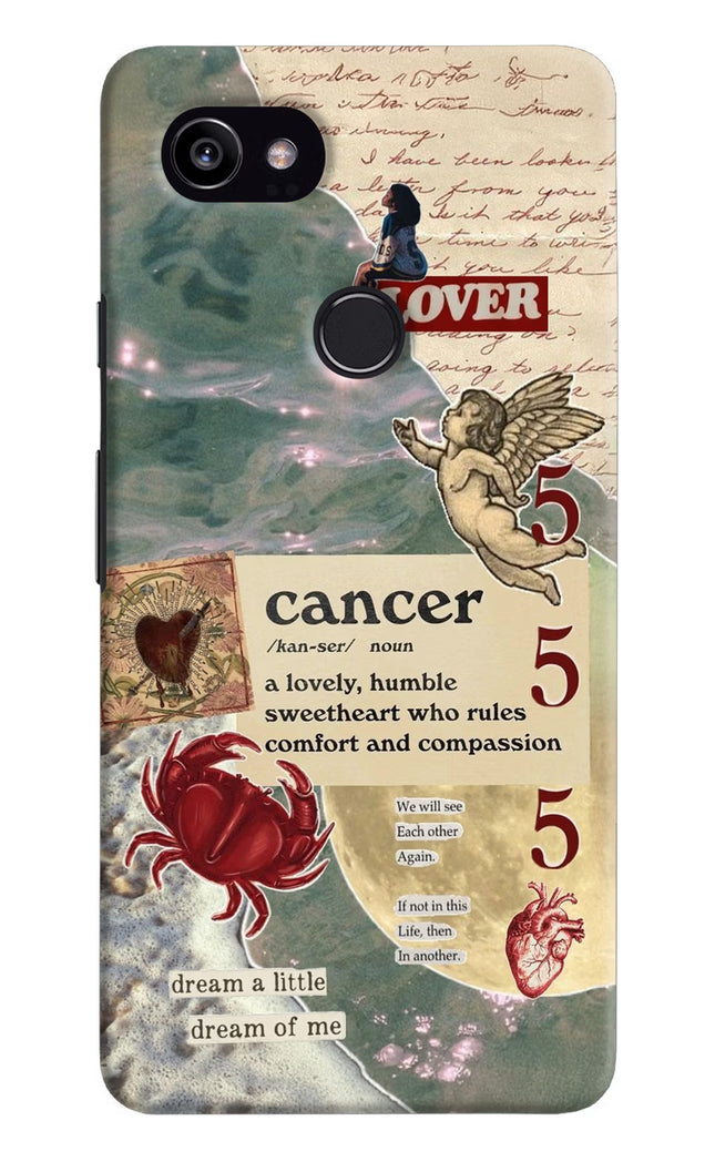Cancer Zodiac Google Pixel 2 XL Hard Case Back Cover by Casekaro