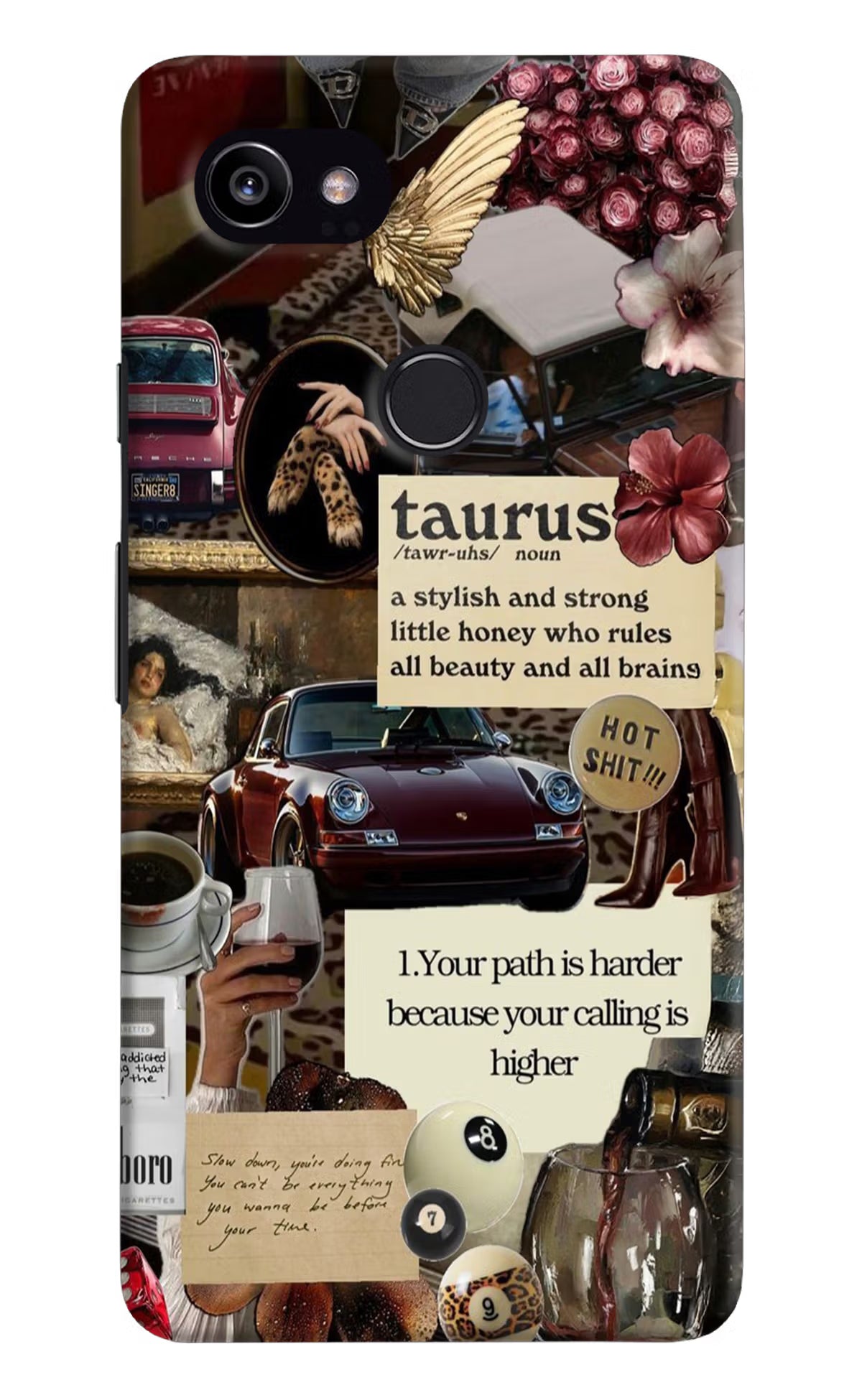 Taurus Zodiac Google Pixel 2 XL Hard Case Back Cover by Casekaro