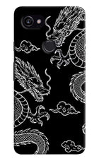 Twin Dragons Google Pixel 2 XL Hard Case Back Cover by Casekaro