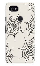 Spider Web Google Pixel 2 XL Hard Case Back Cover by Casekaro