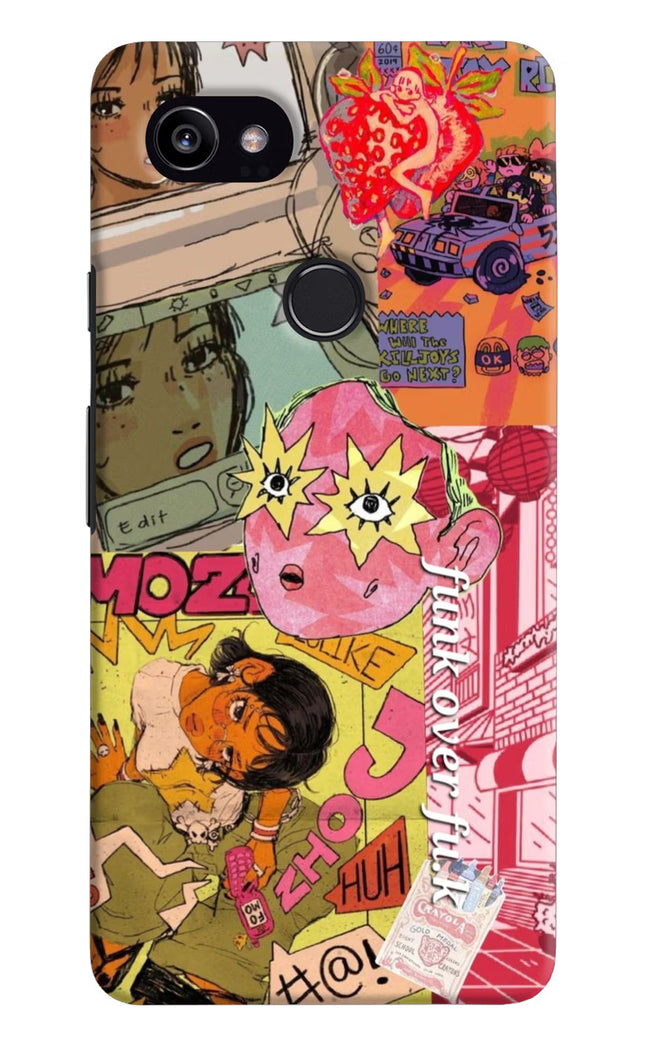 Funkover Google Pixel 2 XL Hard Case Back Cover by Casekaro