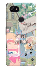 Studio Ghibli Google Pixel 2 XL Hard Case Back Cover by Casekaro
