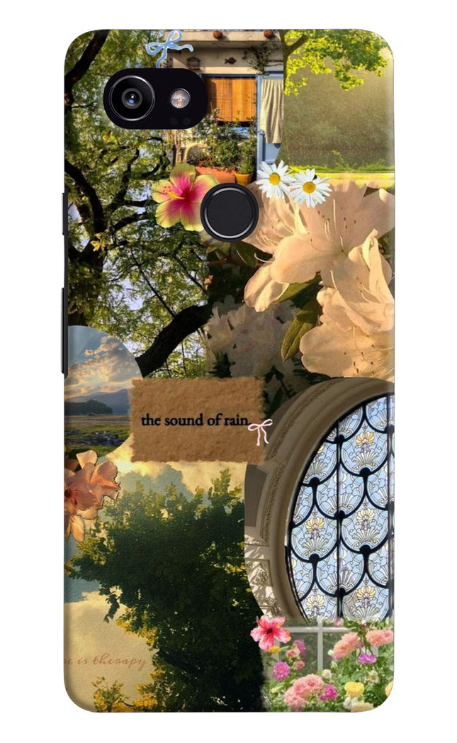 Rain Google Pixel 2 XL Hard Case Back Cover by Casekaro