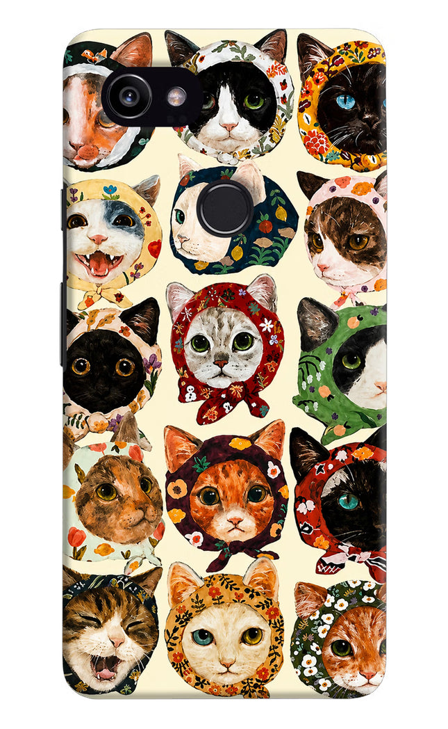 Cool Cat Google Pixel 2 XL Hard Case Back Cover by Casekaro