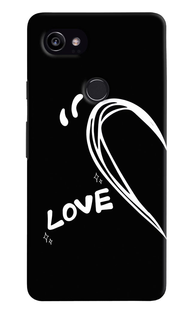 Love Line Google Pixel 2 XL Hard Case Back Cover by Casekaro