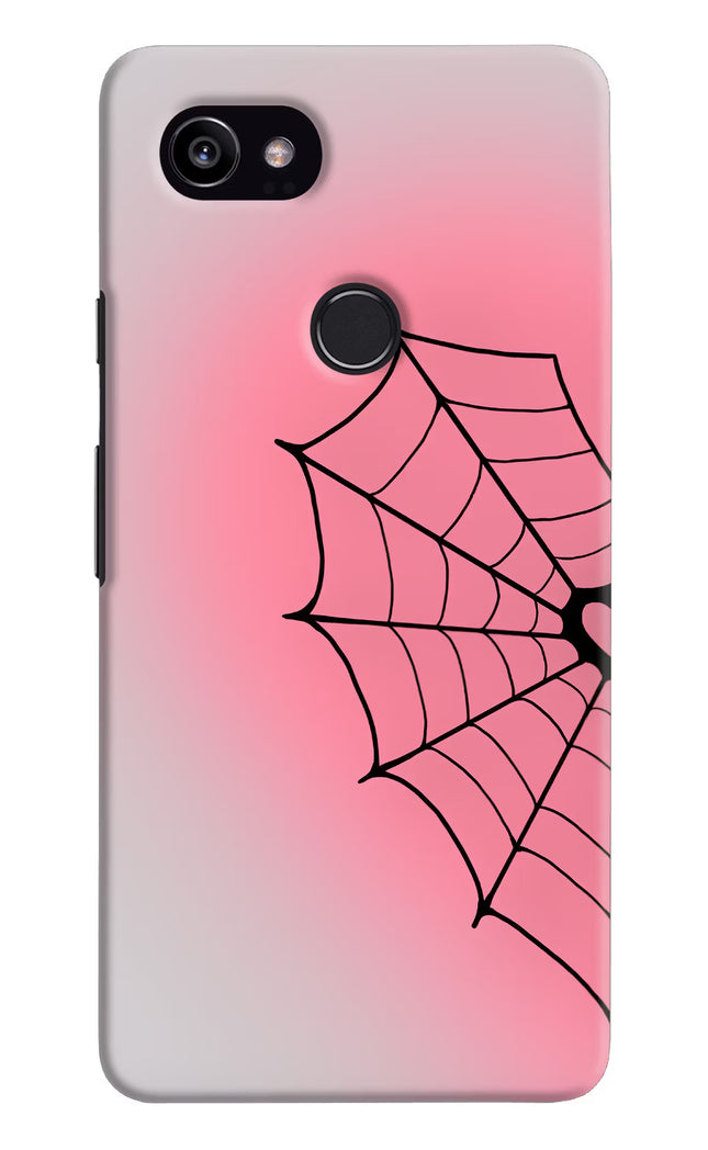 Pink Web Google Pixel 2 XL Hard Case Back Cover by Casekaro