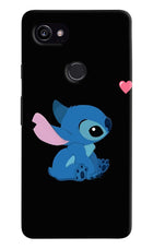 Stitch Crush Google Pixel 2 XL Hard Case Back Cover by Casekaro