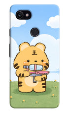 Tiger Treat Google Pixel 2 XL Hard Case Back Cover by Casekaro