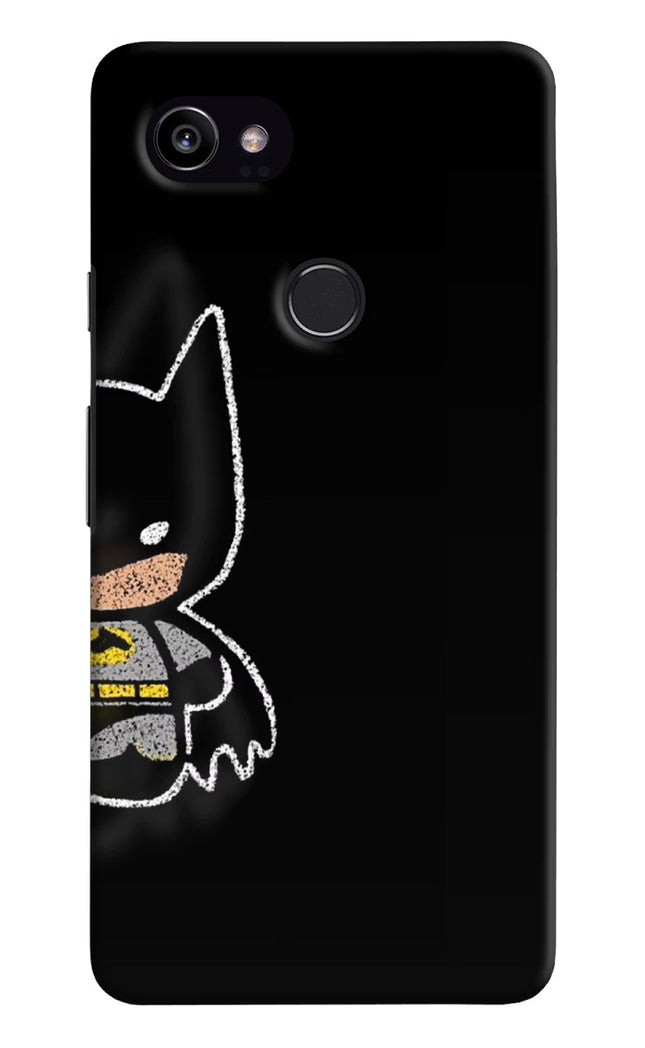 Bat Kitty Google Pixel 2 XL Hard Case Back Cover by Casekaro
