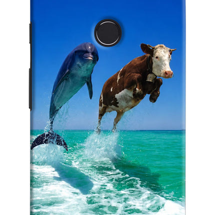 Dolphin vs Cow Google Pixel 2 XL Hard Case Back Cover by Casekaro