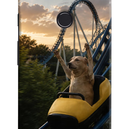 Rollercoaster Dog Google Pixel 2 XL Hard Case Back Cover by Casekaro