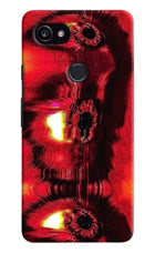 Fire Eye Google Pixel 2 XL Hard Case Back Cover by Casekaro