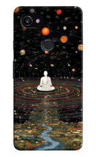 Space Monk Google Pixel 2 XL Hard Case Back Cover by Casekaro