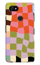 Wavy Grid Google Pixel 2 XL Hard Case Back Cover by Casekaro
