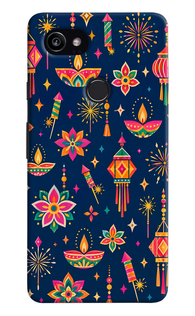 Festive Pop Google Pixel 2 XL Hard Case Back Cover by Casekaro