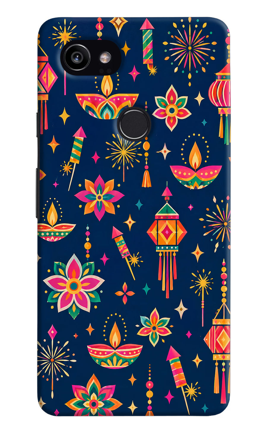Festive Pop Google Pixel 2 XL Back Cover, Hard case