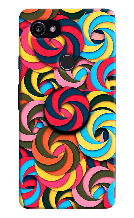 Spiral Pattern Google Pixel 2 XL Pop Case by Casekaro