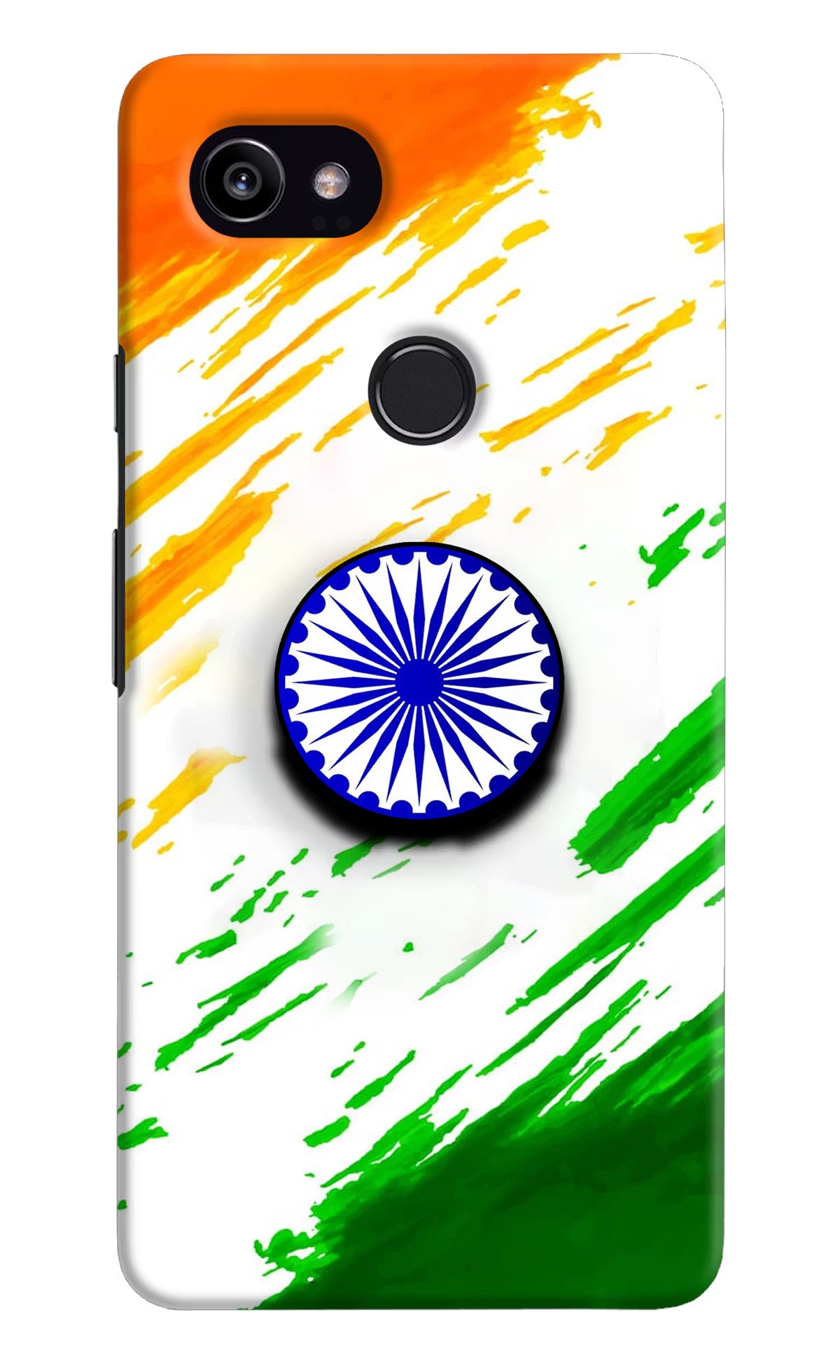 Indian Flag Ashoka Chakra Google Pixel 2 XL Pop Case by Casekaro