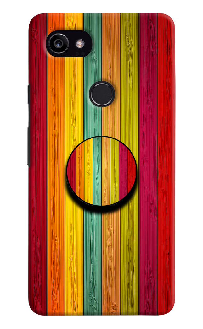 Multicolor Wooden Google Pixel 2 XL Pop Case by Casekaro