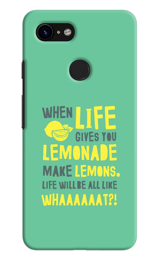 Quote Google Pixel 3 Hard Case Back Cover by Casekaro