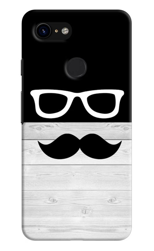 Mustache Google Pixel 3 Hard Case Back Cover by Casekaro