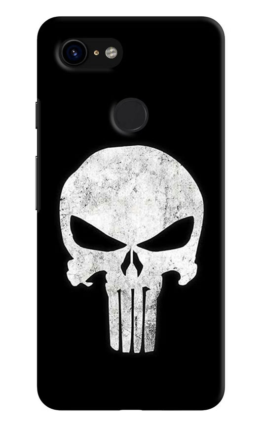 Punisher Skull Google Pixel 3 Hard Case Back Cover by Casekaro