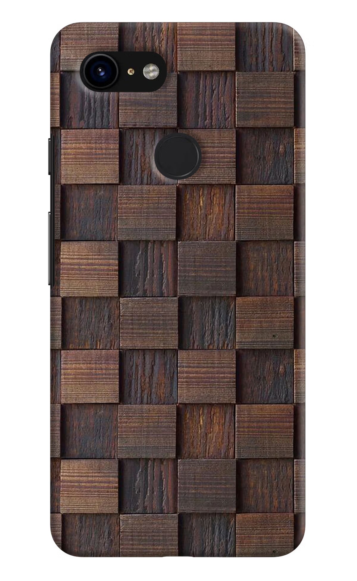 Wooden Cube Design Google Pixel 3 Hard Case Back Cover by Casekaro