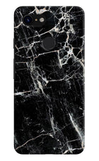 Black Marble Texture Google Pixel 3 Hard Case Back Cover by Casekaro