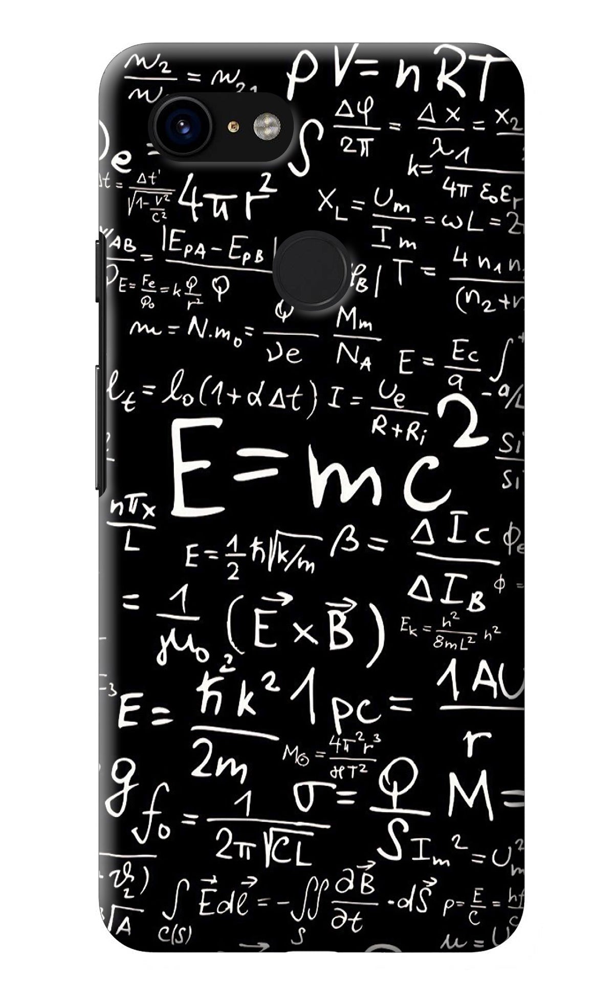 Physics Albert Einstein Formula Google Pixel 3 Back Cover