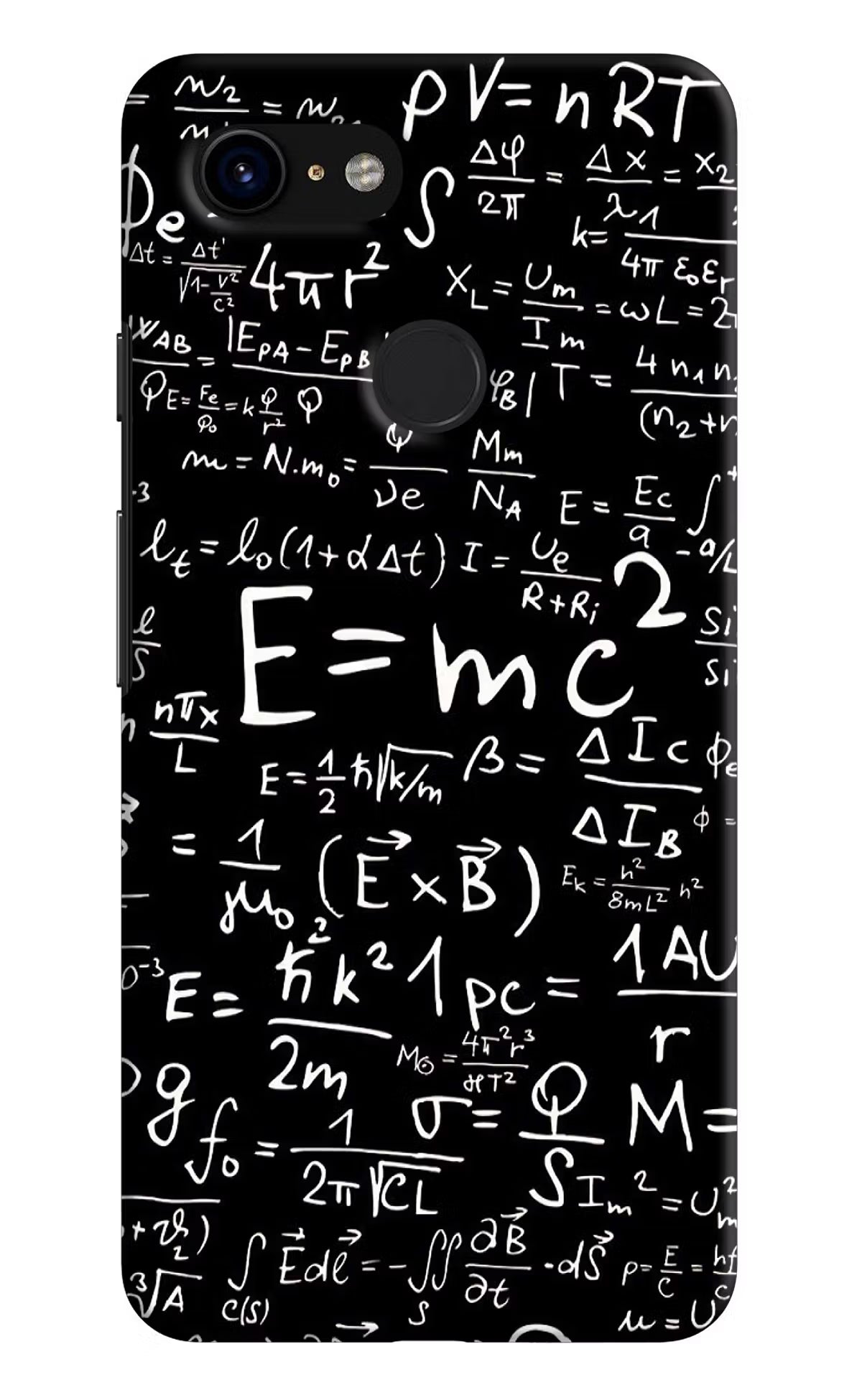 Physics Formula Google Pixel 3 Hard Case Back Cover by Casekaro