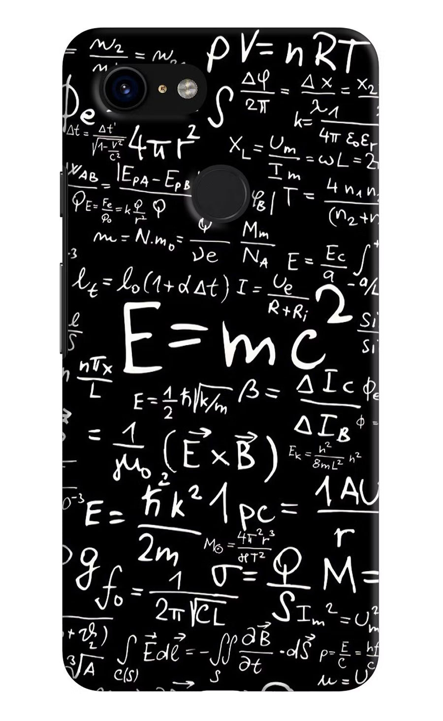 Physics Formula Google Pixel 3 Back Cover, Hard case