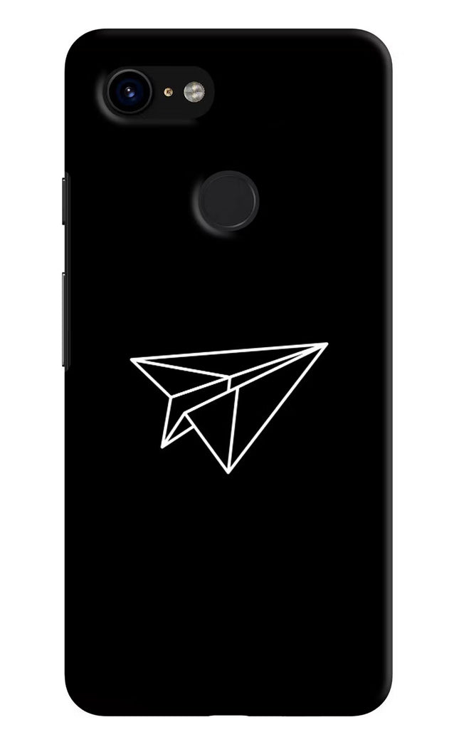 Paper Plane White Google Pixel 3 Hard Case Back Cover by Casekaro