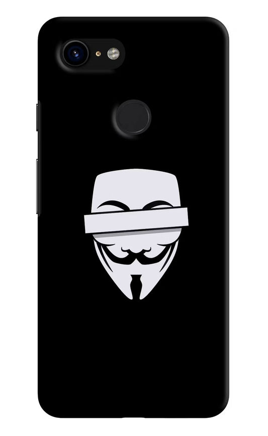 Anonymous Face Google Pixel 3 Hard Case Back Cover by Casekaro
