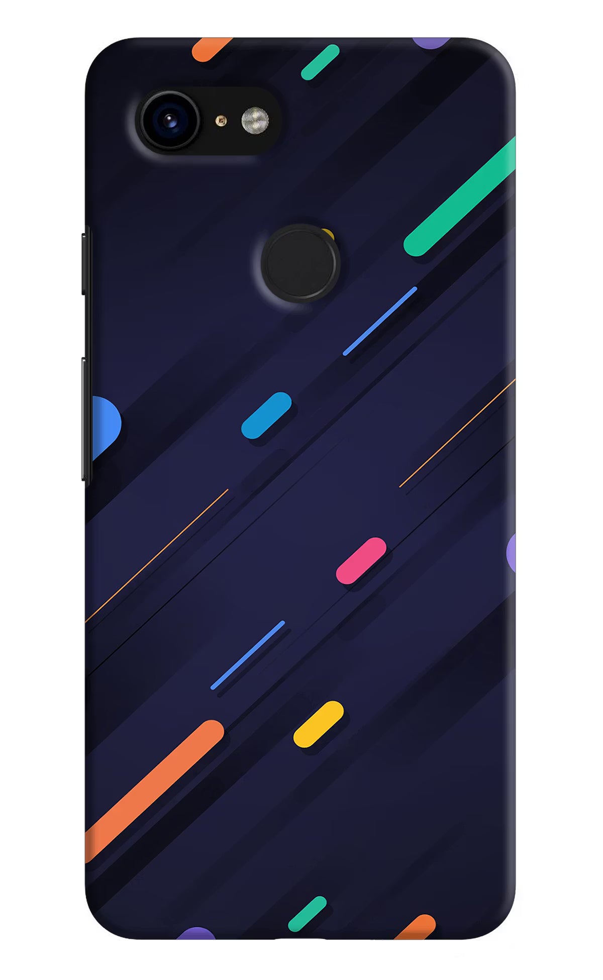 Abstract Design Google Pixel 3 Hard Case Back Cover by Casekaro