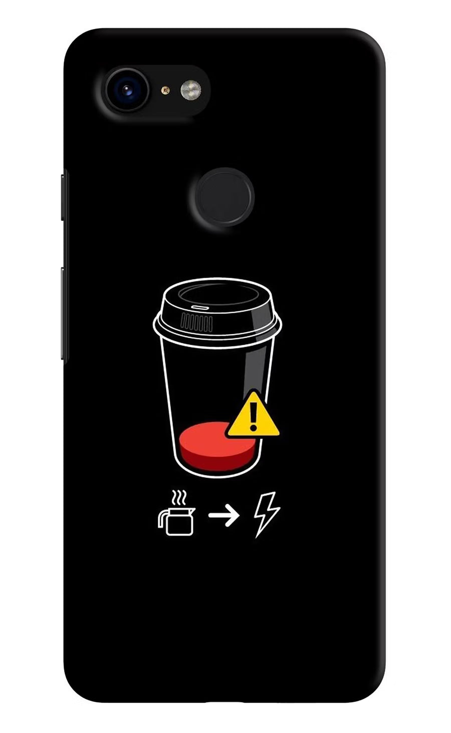 Coffee Google Pixel 3 Back Cover, Hard case