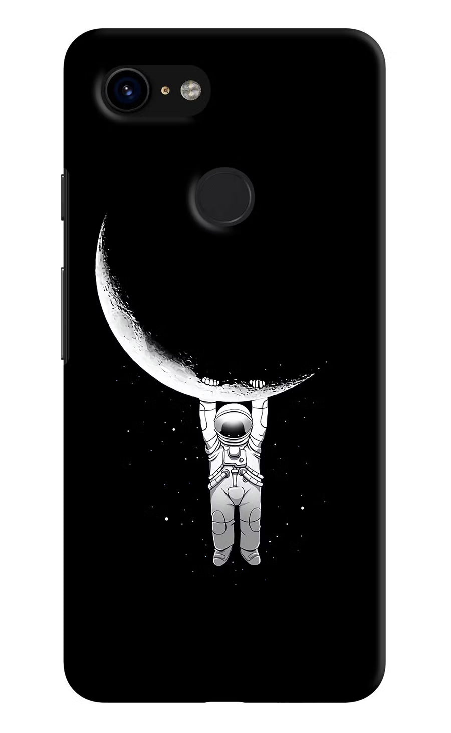 Moon Space Google Pixel 3 Back Cover, Hard case
