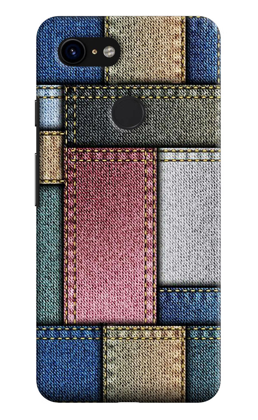 Multicolor Jeans Google Pixel 3 Back Cover, Hard case