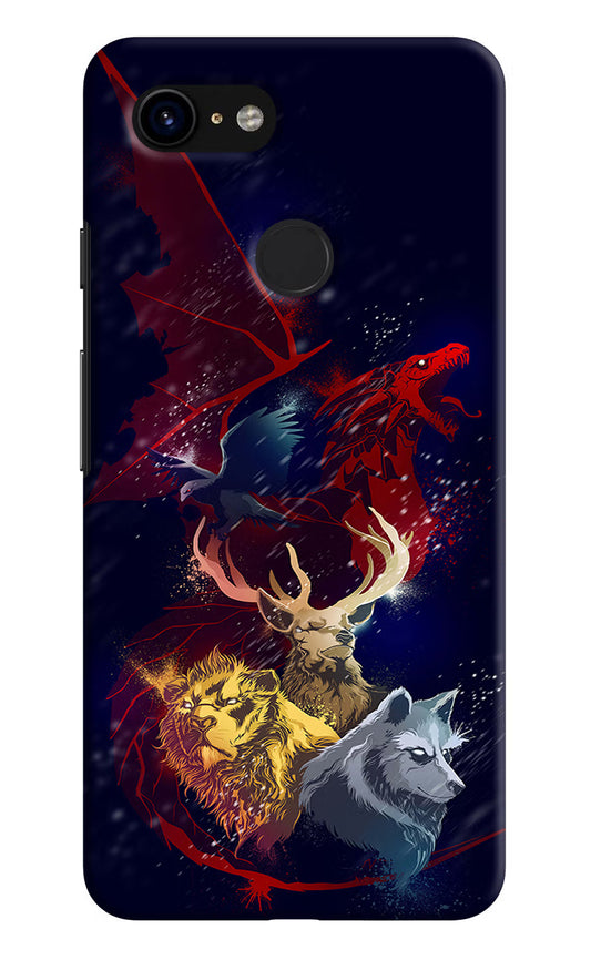 Game Of Thrones Google Pixel 3 Hard Case Back Cover by Casekaro