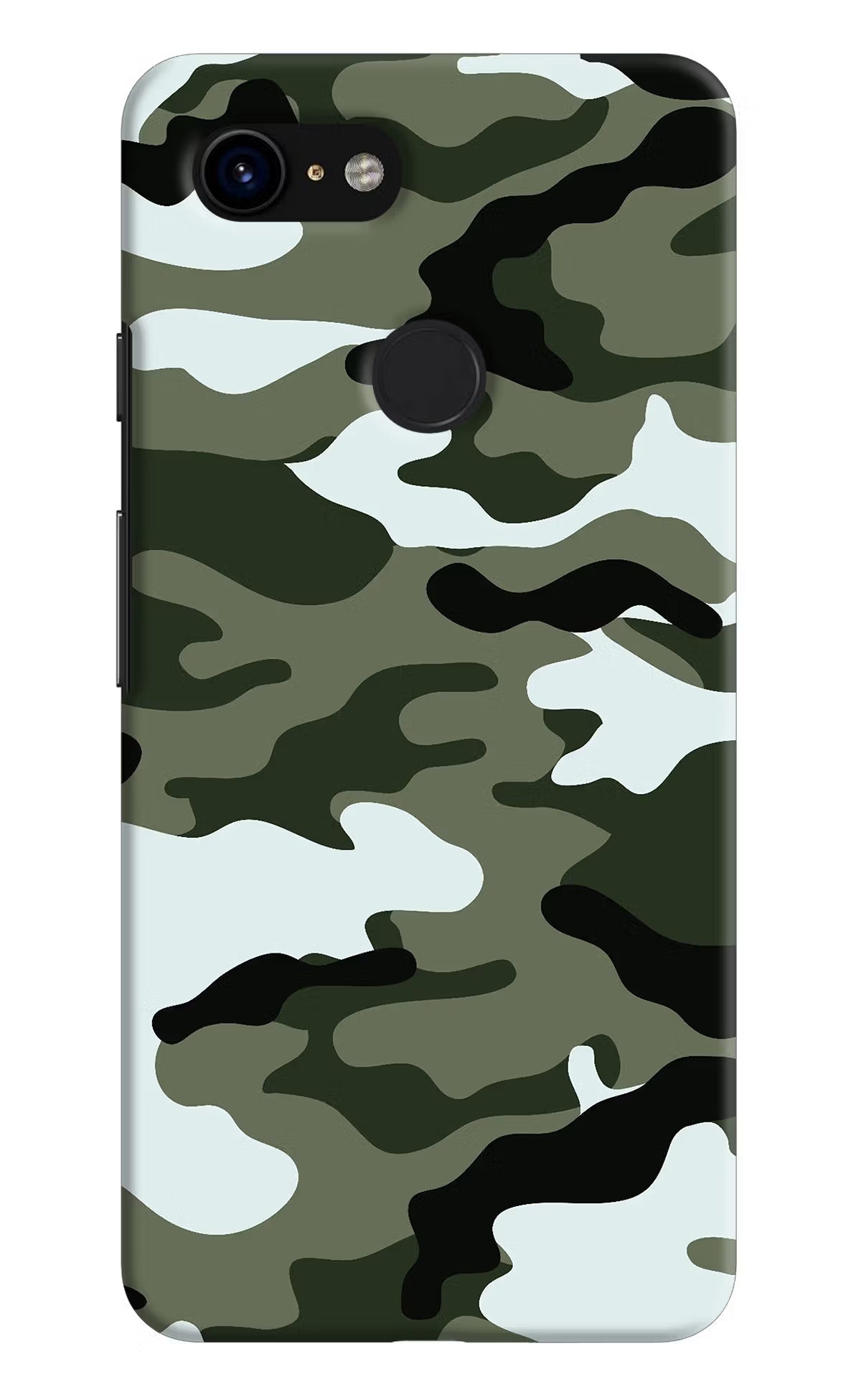 Camouflage Google Pixel 3 Hard Case Back Cover by Casekaro