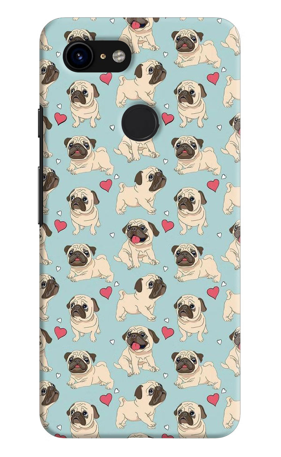 Pug Dog Google Pixel 3 Back Cover, Hard case