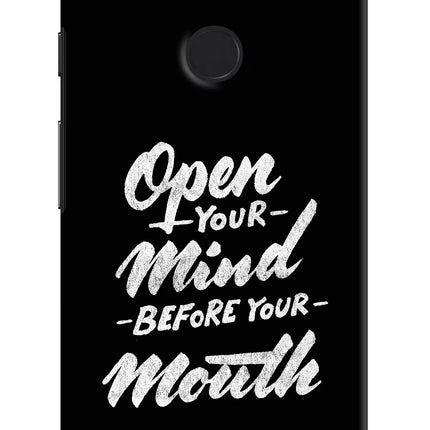 Open Your Mind Before Your Mouth Google Pixel 3 Hard Case Back Cover by Casekaro