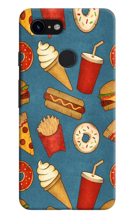 Foodie Google Pixel 3 Hard Case Back Cover by Casekaro