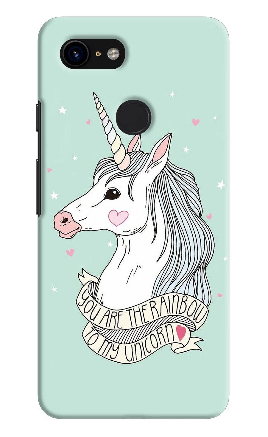 Unicorn Wallpaper Google Pixel 3 Back Cover, Hard case