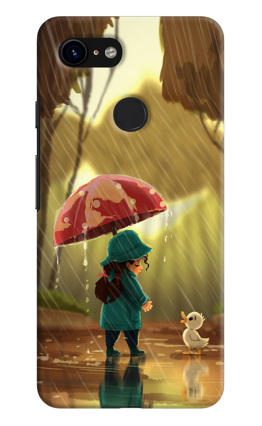 Rainy Day Google Pixel 3 Back Cover, Hard case