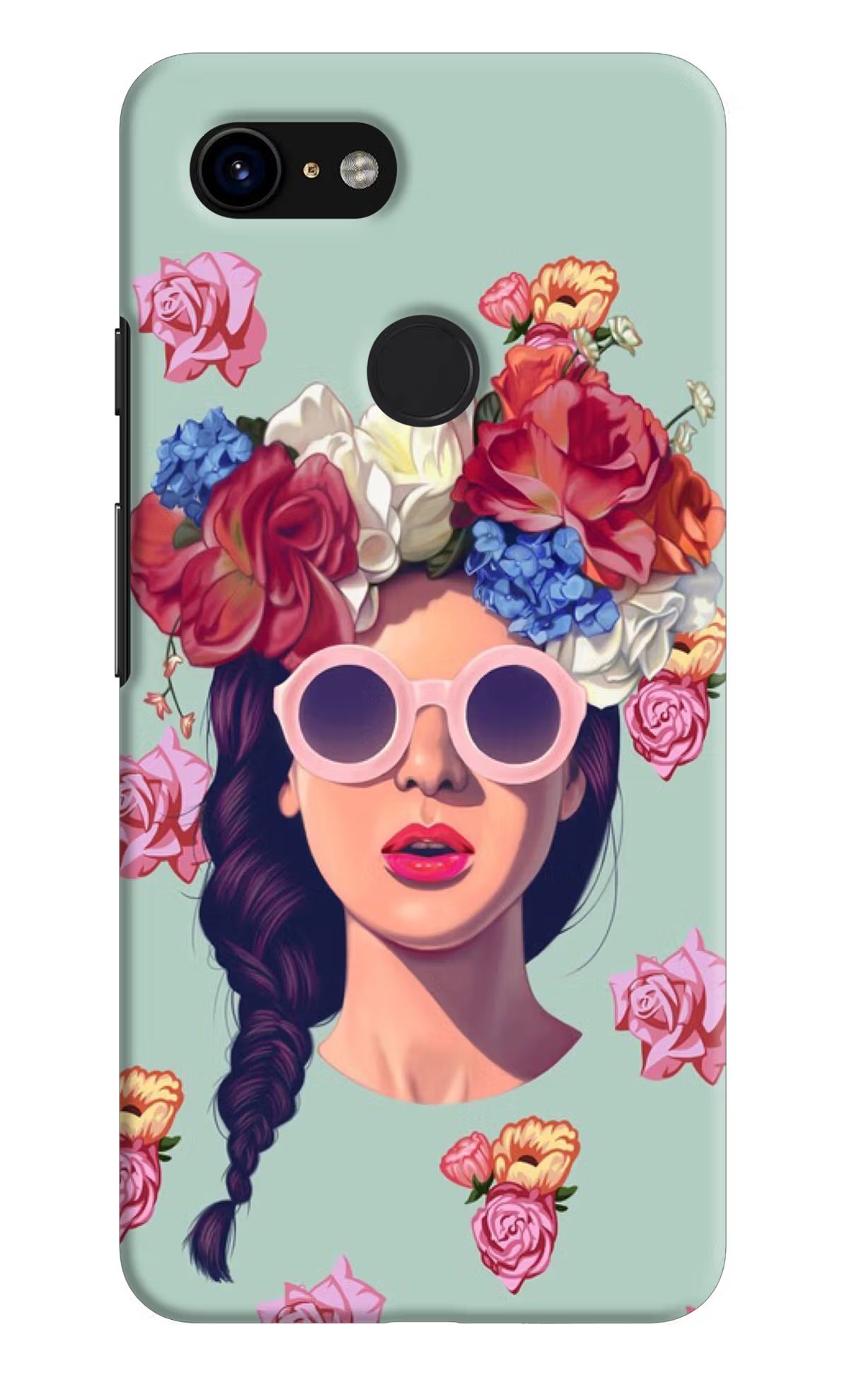 Pretty Girl Google Pixel 3 Hard Case Back Cover by Casekaro